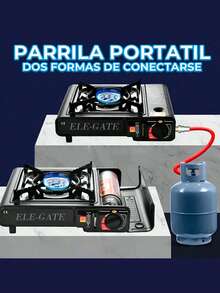 DeTODO Estufa de Gas Portátil Para Exteriores, Para Uso Doméstico, Acampar, Amigos, Emergencia - ne - Ver 7