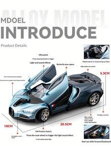 1:24 比例合金压铸 Koenigsegg Jesko 超级跑车模型，高度还原 Forza Horizon 4 中的车辆，令人印象深刻的桌面收藏品，节日、生日或家居装饰的绝佳礼物 - 彩色 - 查看 15