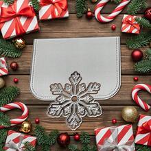 1 件雪花剪贴簿模具 - 非常适合纸艺、卡片制作、剪贴簿和 DIY 相册装饰，该模具采用金属结构。 - 多色 - 查看 5