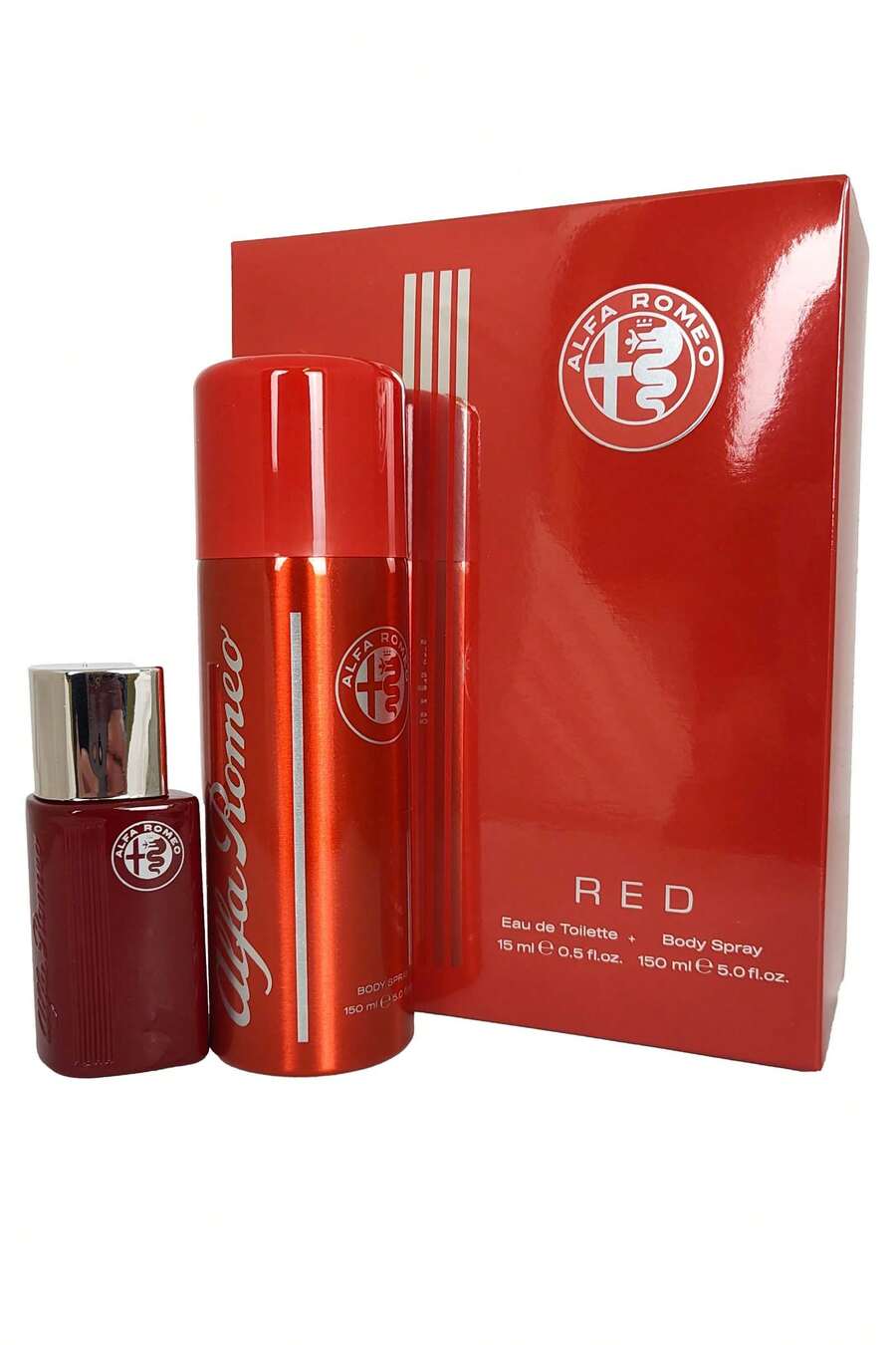 Alfa Romeo Red For Men Eau De Toilette Spray 15ml And Body Spray 150ml Mens Fragrance Gift Set - Multi Scents - View 1
