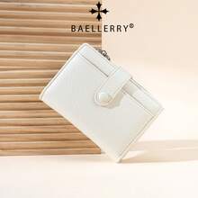 2026 New Women's Wallet & Card Holder 2-In-1, Zipper Short Wallet With Litchi Texture, Fashion Multi-Card Slots Coin Purse - Multicolor - View 4