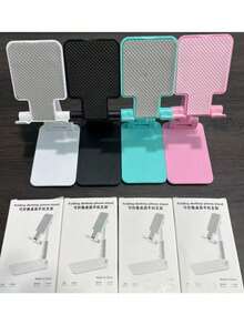 1pc Multi-Function Phone Holder, Desktop/Bedside/TV Viewing/Foldable Portable Tablet Live Stream Stand - Multicolor - View 6