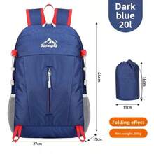 户外旅行背包登山包 40升大容量男女通用背包防水骑行背包带防雨罩休闲时尚背包新款旅行包带胸扣和腰扣徒步旅行包 - 彩色 - 查看 21