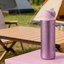 24Oz/32Oz Stainless Steel Water Bottle - Insulated, Sweatproof, Straw Lid, For Sports, Hiking & Everyday Adventure, Keeps Drinks Ice-Cold & Hot For 24Hour, Perfect For Game Day & Outdoor - Sparkle Lavender - 查看 2