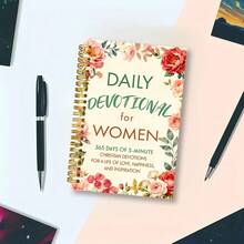 Women'S Daily Devotion Annual Diary | Pink Brown Flower Elements, 365 Days Of 5-Minute Christian Devotion, Lined Paper, Includes Daily Meditation, Group, Christmas & Daily Gifts Faith Life Notebook - A - View 9