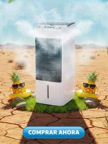 DOSYU Ventilador Portátil Enfriador Aire Acondicionado Clima Frío Color Blanco Termómetro Termostato Cooler Silencioso Abanico 3 Velocidades Ajustables Capacidad del Depósito de Agua 4.5 Litros - Tipo de Enchufe B USA (110-127V) - Ver 11