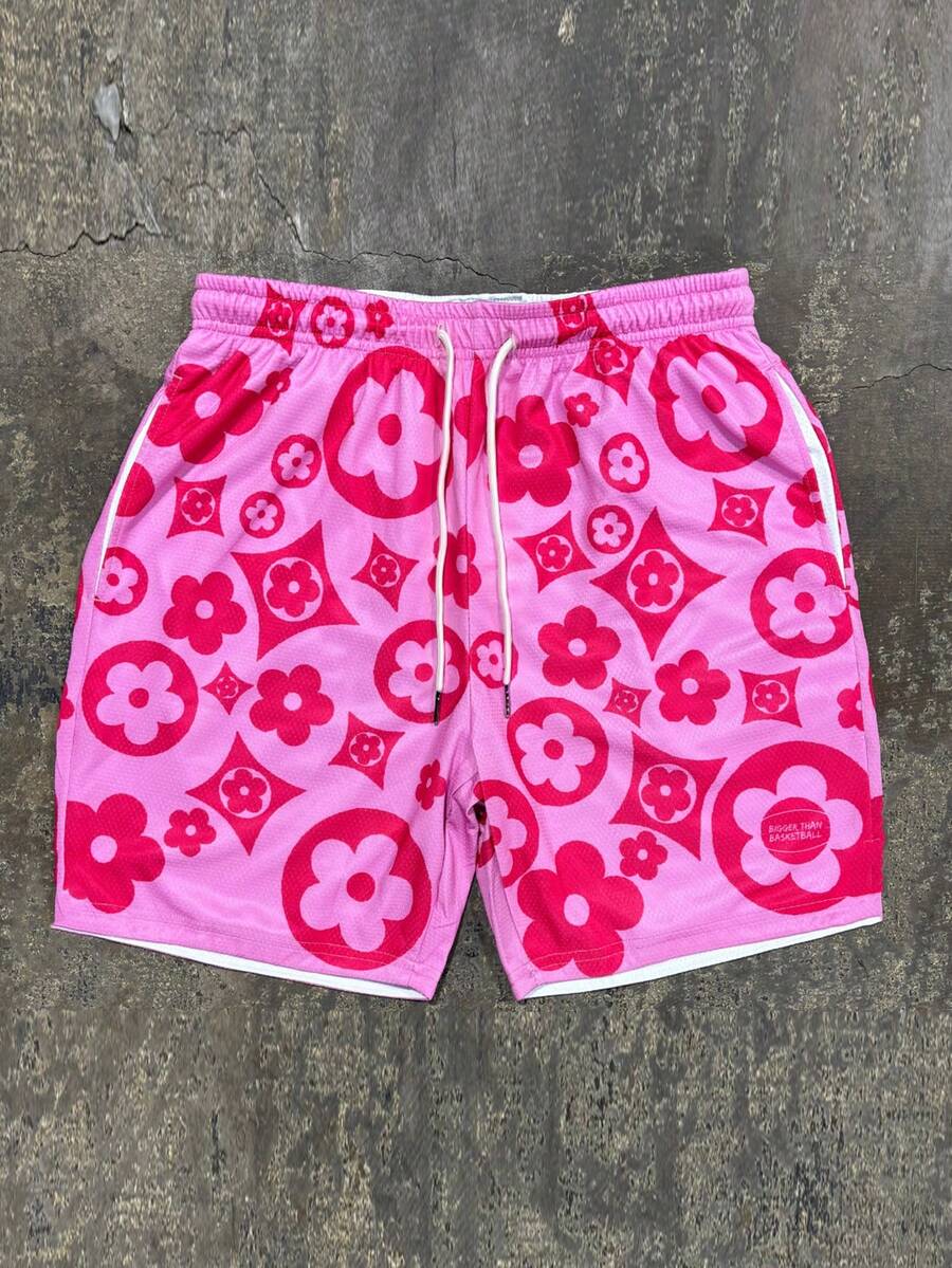 Men's Statement Print Shorts Fashion Designer Patterned Casual Daily Wear Shorts - Multicolor - View 1