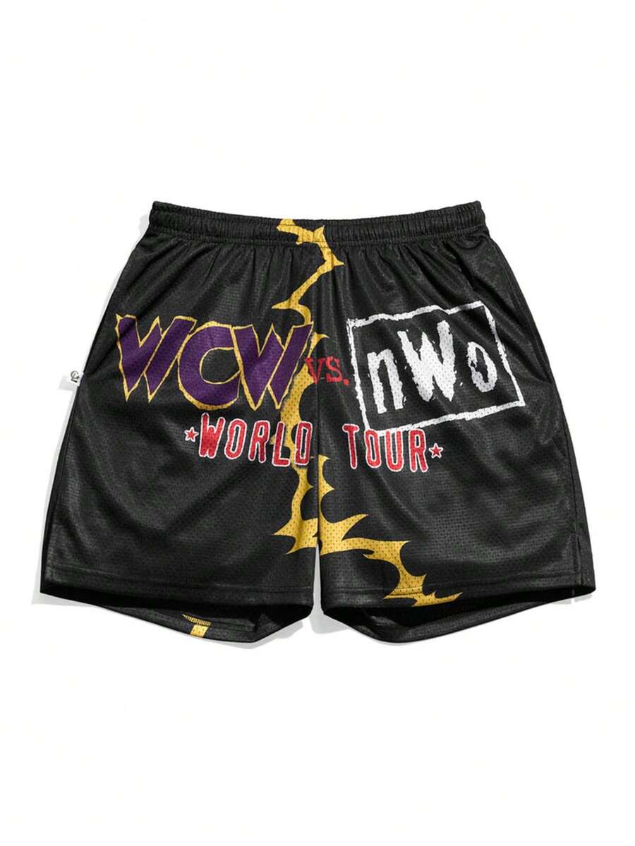 Men's Statement Print Shorts Fashion Designer Patterned Casual Daily Wear Shorts - 彩色 - 查看 1