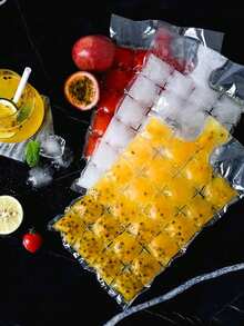 1/5 Pack Home Use Ice Bag Ice Cube Self-Sealing Ice Bag Ice Tray Mold With Funnel - Clear - View 5