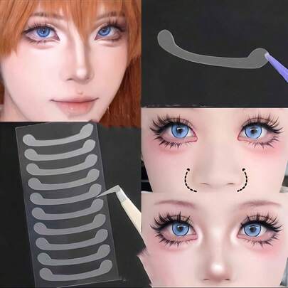 100/50/30/10 pièces Bandes de mise en forme du nez invisible, convient pour les petits et étroits nez, matériau PE transparent délicat, convient pour le maquillage et le cosplay