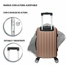 Maleta De Mano Para 10 Kg Ligera Rigida Impermeable - Azul - Ver 6