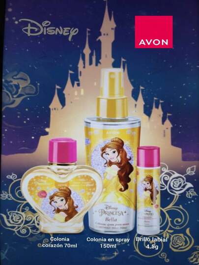 Disney Colaboración AVON Dulzura, color y confianza para los más pequeños, productos con aromas increibles con los personajes favoritos, ideal para regalo, cumpleaños