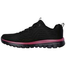 Skechers Women Casual Athletic Shoes - Black - View 3