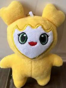 Twice Yellow Jihyo Plush Keychain For Purse And Backpack - Cartoon Design - Yellow - View 4