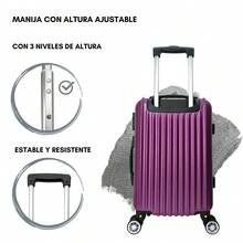 Lightweight Rigid Waterproof Hand Luggage For 10 Kg - Purple - View 5
