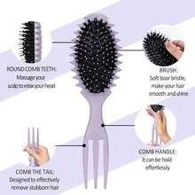 Curly Hair Styling Brush - Define & Shape Curls (Pink) - Pink - View 8