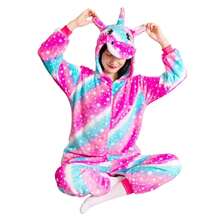 Mameluco de Unicornio Galáctico de Felpa, Ultra Suave y Multicolor, Perfecto como Pijama Disfraz para Fiestas, Cosplay o Noches Acogedoras en Casa, Ideal para Niñas, Adolescentes y Fans de la Fantasía. - Multicolor - Ver 9