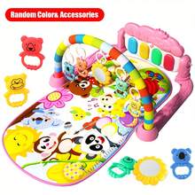 Newborn Baby Essentials Baby Bed Crib Bedding Set Baby Toys Interactive Music Pedal Piano Play Mat - Fun And Educational Fitness Frame Toy For Baby, Baby Piano Mat Kick And Play Multifunction Gym Play Mat,Tummy Time Mat Baby Kicking Toys For Feet With Pendant Rattle,Animal Shape Maracas,Playmate For Baby, Baby Play Mat Baby Gym,Funny Play Piano Tummy Time Baby Activity Mat With 5 Infant Sensory Baby Toys, Music And Lights Boy & Girl Gifts For Newborn Baby - 綠色 - 查看 2