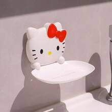 Sanrio 1个Hello Kitty皂碟，浴室壁挂式皂架，无需钻孔 - 多色 - 查看 14