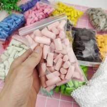 2026 New - Konjac Sponge DIY Fluffy Slime Kit - Coconut Slime Filler, Foam Beads Squishies, Creative Handmade Stress Relief Gift - Holiday Gift, Creative Surprise, Perfect Present - Multicolor - View 1