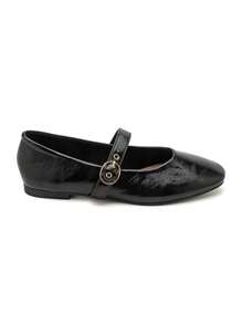 Ballerine Fantaisie à Bride Réglable Avec Boucle – Bout Rond – Style Classique And Confortable - BLACK 9798 - View 2