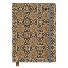 A6 Cork Fabric Retro Notebook, 200 Pages/100 Lined Pages, Pocket Journal With Round Corners And Binding Strap - D - View 10