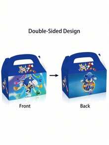 asmodee 6PCS/12PCS Cartoon Game Anime Figure Image Gift Box Classmate Partys Theme Party Supplies Gifts Package Handheld Paper Boxs Partys Small Gifts Packing Box - Multicolor - View 3
