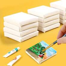 24pcs Square Canvas Panels, Ideal For Painting - Multicolor - View 7