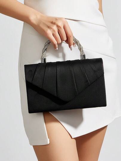 Velvet Clutch Bag For Evening Party & Ball With Noble Fashionable Women's Handbag Perfect For Party, Wedding, Prom, Dinner/Banquet, Matching With Wedding Dress,Formal Dresses, Prom Dress, Birthday Dress