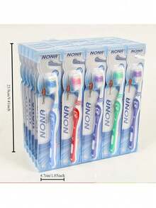 2/5/10pcs Soft Bristle Toothbrushes, Natural High Quality Manual Toothbrushes, Soft Bristles Suitable For Gums, Ultra Fine & Soft Adult Student Toothbrushes, Disposable Reusable Toothbrushes - Multicolor - View 10