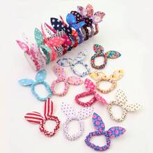 20pcs Teen Girls Random Bow Decor Scrunchie - Multicolor - View 9
