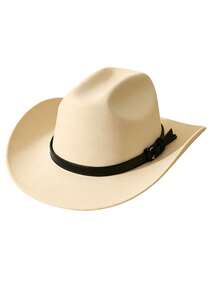 1pc Country And Western Women's Hats, Cowboy, Cowgirl Hat, Cowgirl, Bride,Suitable For Cycling, Parties, Traveling, Weddings And Photography - Multicolor - View 9