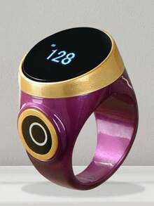 OLED Display Counting Ring, Silicone Adjustable Ring, TYPE-C Interface, Suitable For Prayer Counting, Tally Counter, Tasbih Counter Digital, Electronic Tasbih Counter, Electronic Tasbih Ring, Tally Counter Finger, Tasbeeh Counter, Ring - S9 Counter - View 14