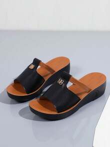 Giày sandal đế xuồng mùa hè mới cho nữ, dép đế xuồng cho nữ, sandal đế dày gót trung bình cho nữ, dép đế dày gót cao cho nữ, sandal cao gót cho nữ, dép thời trang cho nữ, dép đen cho nữ, sandal đen cho nữ, dép đế dày cho nữ, sandal đế xuồng cho nữ - đen - Xem 7