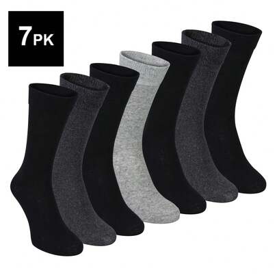 Sock Snob Sock Snob - 7 Pairs Mens Suit Socks | Office Smart Dress Cotton Socks For Men
