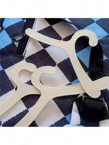 20 piezas Perchas para ropa de mascotas, Perchero invisible para vestidos de perros y gatos, Ideal para el Día de San Valentín, Boda, Cumpleaños, Artículos esenciales para mascotas - Beis - Ver 2