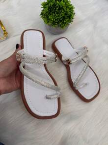 Elegant Beach Party Casual Outdoor Sparkling Rhinestone Beach Party - 白指 - 查看 2
