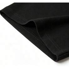 Large Size Anti Social Club Graphic Cropped T-Shirt For Boys And Girls Men, Women All Ages Family T-Shirt Letter New Streetwear Clothing Harajuku T-Shirt Cotton Half Sleeve Tee, Y2K Style Casual Cotton Classic Crewneck Design Tee - Black - View 2