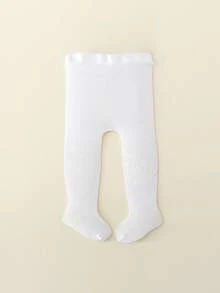 2pcs Baby Girls' Sweet Cute Lolita Princess Style Tight Leggings - White - View 7