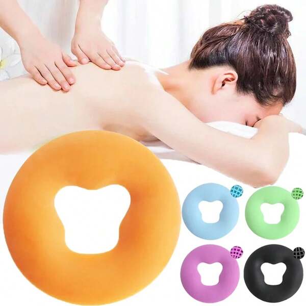 Almohada de silicona suave, almohadilla de belleza SPA reutilizable, antideslizante, almohada de masaje sin película, cojín de relajación y belleza para el salón