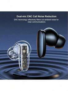 Long-Lasting Battery Life Wireless Headphones, Fast Charging, Low Latency Suitable For Gamers, Deep Noise Cancellation, Wireless Bluetooth Compatible With Apple And Android Systems - one-size - View 2