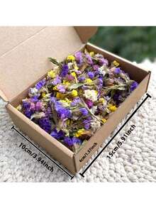 1box Dried Wild Flower Wedding Confetti - Purple-yellow - View 6
