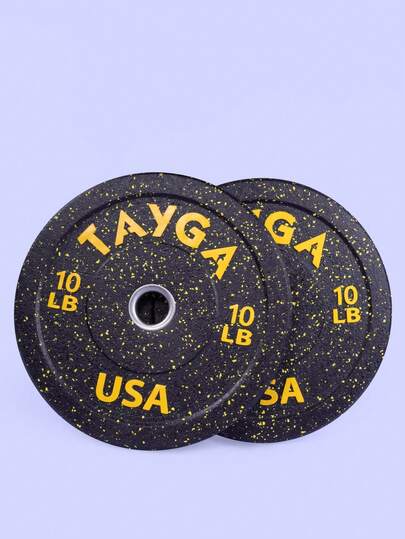  Par discos olímpicos de 2" Hi Temp 10 lb de Azote para Cross ( 4.5 kg c/u)  TAYGA Acero Recubierto de Caucho