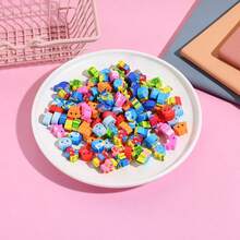 10pcs Ocean Theme Erasers, Cartoon Cute Fish, Turtle, Dolphin, Student Classroom Rewards, Back To School Gifts - Multicolor - View 3