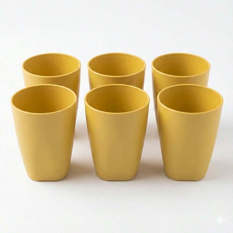Set Of 30 Colorful Plastic Cups 330ml For Schools, Daycare Centers, And Parties - Baby Yellow - View 1