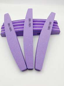 1/10pcs Sponge Nail File And Polishing Block, Double-Sided Design, 100/180 Grit, Professional Nail Shaping & Cuticle Removal Tool, Nail Polishing Block - Multicolor - View 4