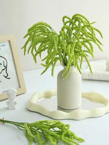 6 piezas de plantas de helecho artificiales con cuentas de perlas falsas - Flores falsas de plástico para decoración del hogar, adornos de mesa para todo el año, perfectos para Navidad, Pascua, Acción de Gracias, Día de San Valentín, ocasiones de recuperación - Versátiles para varios tipos de habitaciones - Verde - Ver 5