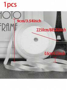 4cm/0.6cm Wide, 22m Long Satin Ribbon Bow Hair Accessories, Suitable For DIY Cake Baking, Handmade Rose Making, Birthday Party, Colorful Ribbons, Wedding Decoration, Gift Wrapping, Wedding Party, Spring/Summer Decor And Bridesmaid Party Gifts - View 9