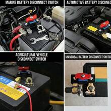 Car Battery Disconnect Switch 12V–24V, Solid Aluminum & Copper-Plated Versions, For Boats, Cars, RVs And Agricultural Vehicles - Universal Type - View 6