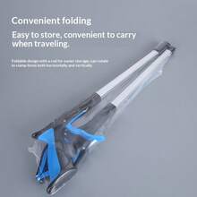 Foldable Long Handle Trash Picker, Multifunctional Sanitation Litter Grabber, Compact Portable Waste Tongs - Multicolor - View 6